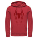Men's Marvel Spider-Man Icon Badge  Adult Pull Over Hoodie
