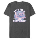Men's Lilo & Stitch Angel It's My Birthday  Adult T-Shirt