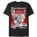 Men's Marvel Ghost Rider Comic Book Cover Print  Adult T-Shirt