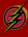 Men's Zack Snyder Justice League The Flash Comic Logo  Adult T-Shirt