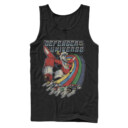 Men's Voltron: Defender of the Universe Retro Rainbow Lions  Adult Tank Top