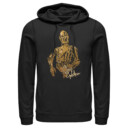 Men's Star Wars: The Rise of Skywalker C-3PO Stay Golden  Adult Pull Over Hoodie