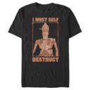 Men's Star Wars: The Mandalorian IG-88 I Must Self-Destruct  Adult T-Shirt