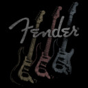 Men's Fender Triple Fret Logo  Adult T-Shirt