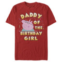Men's Peppa Pig Daddy of the Birthday Girl  Adult T-Shirt
