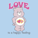 Men's Care Bears Love Is a Happy Feeling  Adult T-Shirt
