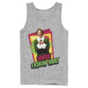 Men's Elf Santa I Know Him Quote  Adult Tank Top