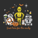Men's Star Wars Halloween Here for Treat Friends  Adult T-Shirt