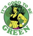 Men's Marvel St. Patrick's Day She-Hulk Good to be Green  Adult T-Shirt