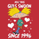 Men's Hey Arnold! Making Girls Swoon Since 1996  Adult T-Shirt