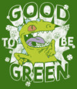 Men's Rugrats St. Patrick's Day Reptar Good to be Green  Adult T-Shirt