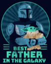 Men's Star Wars: The Mandalorian Father's Day Best Father in the Galaxy  Adult T-Shirt