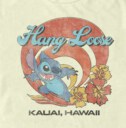 Men's Lilo & Stitch Hang Loose Kauai Hawaii  Adult T-Shirt