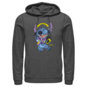 Men's Lilo & Stitch Cool Headphones Stitch  Adult Pull Over Hoodie