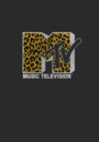 Men's MTV Cheetah Print Logo  Adult T-Shirt