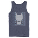 Men's Batman Ugly Christmas Chibi Snow Bat  Adult Tank Top