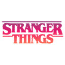 Men's Stranger Things Pink Logo  Adult T-Shirt