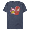 Men's The Flash Valentine's Day My Heart Races for You  Adult T-Shirt