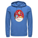Men's Pokemon Christmas Happy Holidays Patch  Adult Pull Over Hoodie