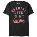 Women's CHIN UP Running Late is My Cardio  Adult Boyfriend Tee