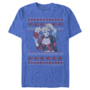 Men's Batman Ugly Christmas Harley Quinn  Adult T-Shirt
