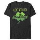 Men's Lost Gods St. Patrick's Day I Don't Need Luck I'm Amazing!  Adult T-Shirt