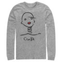 Men's Cruella Abstract Doodle  Adult Long Sleeve Shirt