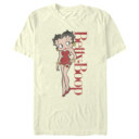 Men's Betty Boop Distressed Red Portrait  Adult T-Shirt