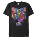 Men's Marvel Future Fight Character Rainbow Panel  Adult T-Shirt