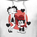Men's Betty Boop Valentine's Day Bimbo Be Mine  Adult Pull Over Hoodie