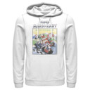 Men's Nintendo Mario Kart Retro Collage  Adult Pull Over Hoodie
