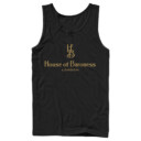 Men's Cruella House of Baroness London Logo Gold  Adult Tank Top
