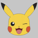 Men's Pokemon Pikachu Wink Face  Adult Tank Top