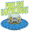 Men's The Simpsons Foolish Earthlings  Adult Sweatshirt