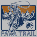 Men's Jurassic World: Dominion Para Trail Cowboy Lasso a Dinosaur  Adult T-Shirt