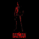 Men's The Batman Red Heroic Pose  Adult T-Shirt