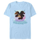 Men's Afro Unicorn Triple Horned Beauties  Adult T-Shirt