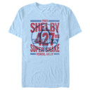 Men's Shelby Cobra Blue and Red Distressed Poster  Adult T-Shirt