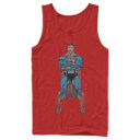 Men's Superman Bold Hero Pose  Adult Tank Top