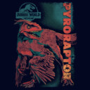 Men's Jurassic World: Dominion Pyroraptor Dinosaur Portrait  Adult T-Shirt