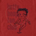 Men's Betty Boop Fan Club Heart  Adult T-Shirt