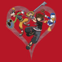 Men's Kingdom Hearts 3 Ready to Fight  Adult Pull Over Hoodie