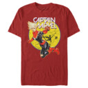 Men's Marvel Captain Marvel Vintage Ring  Adult T-Shirt