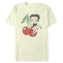 Men's Betty Boop Cherries Betty Distressed  Adult T-Shirt