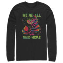 Men's Alice in Wonderland Rainbow Cheshire  Adult Long Sleeve Shirt
