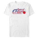 Men's Coca Cola American Flag with Cherry Coke  Adult T-Shirt