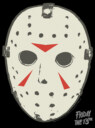 Men's Friday the 13th Jason Vorhees Hockey Mask Logo  Adult T-Shirt