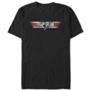 Men's Top Gun Shiny Chrome 3D Movie Logo  Adult T-Shirt
