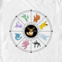 Men's Pokemon Evolutions Wheel  Adult T-Shirt