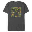 Men's Minecraft Creeper Face Collage  Adult T-Shirt